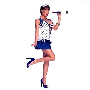 SOLD! Playboy Bunny Sexy Sailor Costume Cosplay NEW M